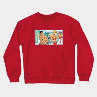Superhero Locker Room Crewneck Sweatshirt